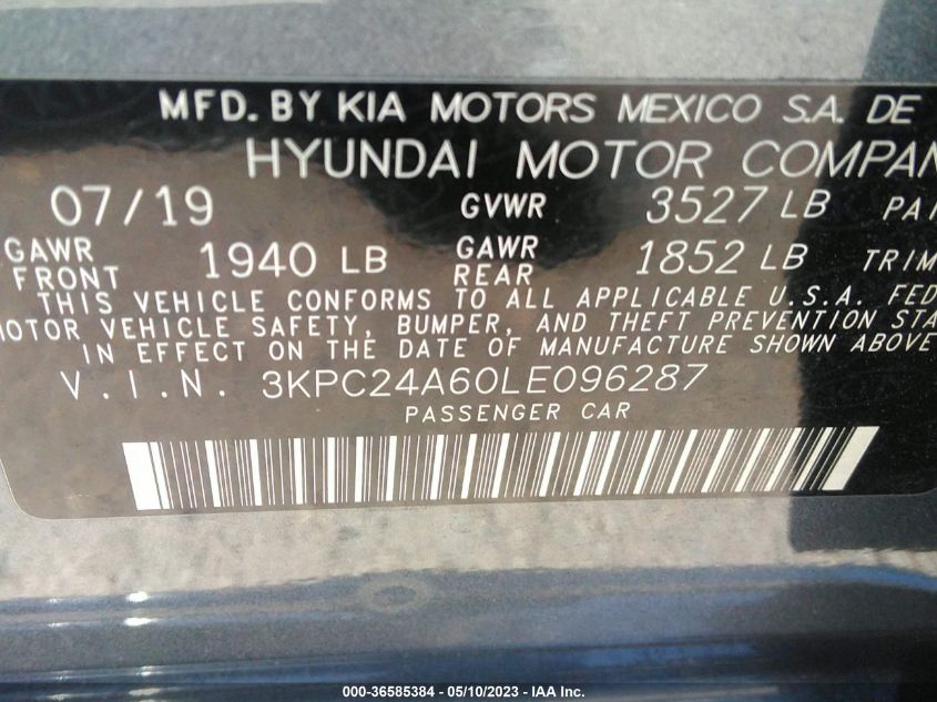 2020 HYUNDAI ACCENT SE - 3KPC24A60LE096287