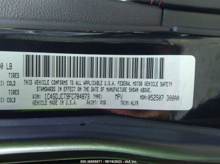 2015 DODGE DURANGO R/T - 1C4SDJCT9FC784873