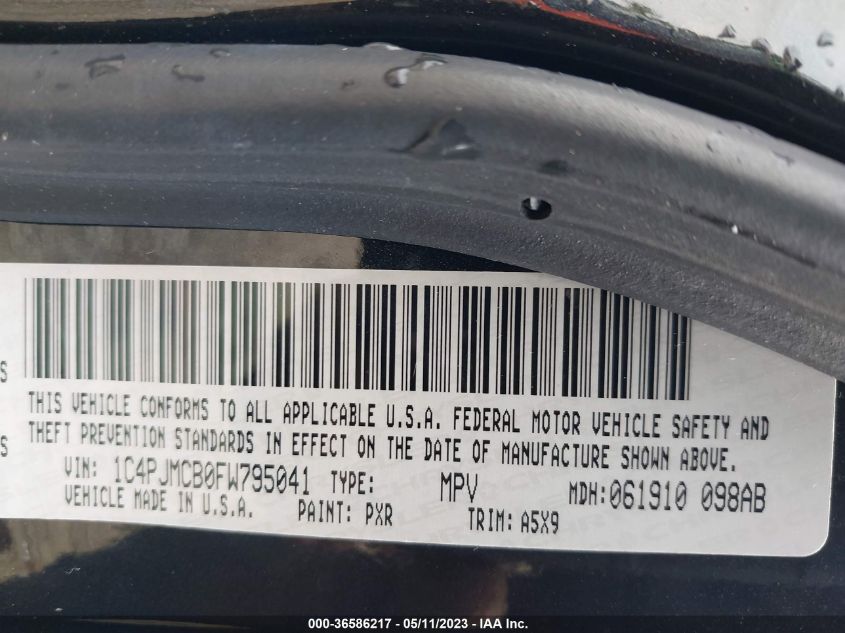 2015 JEEP CHEROKEE LATITUDE - 1C4PJMCB0FW795041