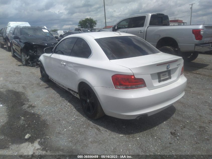 2013 BMW 1 SERIES 128I WBAUP7C54DVP25183