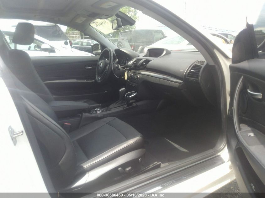 2013 BMW 1 SERIES 128I WBAUP7C54DVP25183