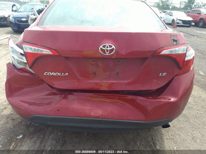 2016 TOYOTA COROLLA L/LE/S/S PLUS/LE PLUS - 2T1BURHE8GC607734