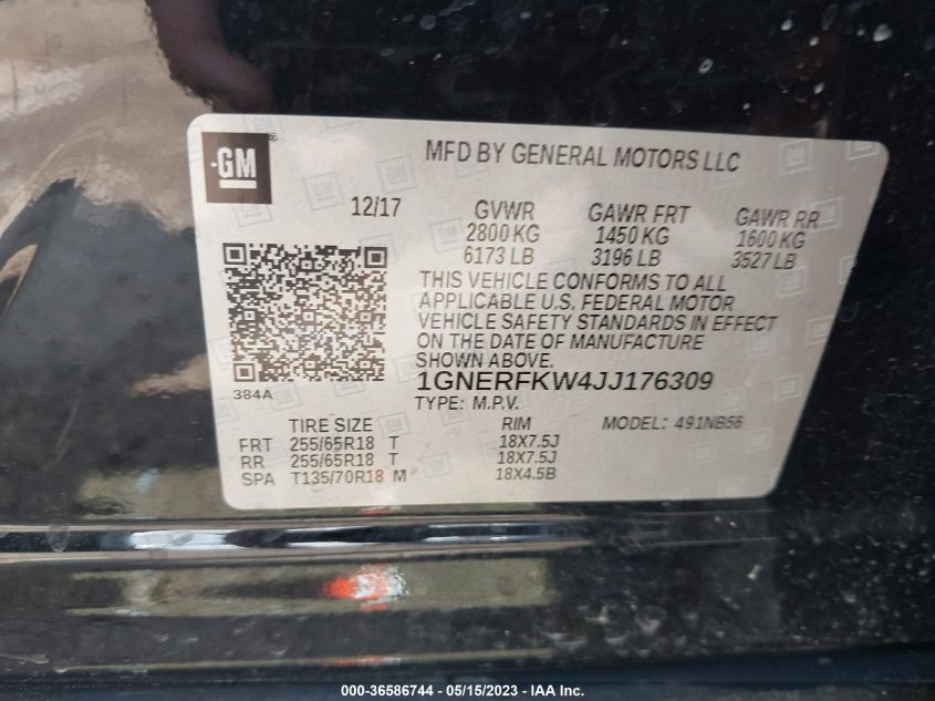 2018 CHEVROLET TRAVERSE LS - 1GNERFKW4JJ176309