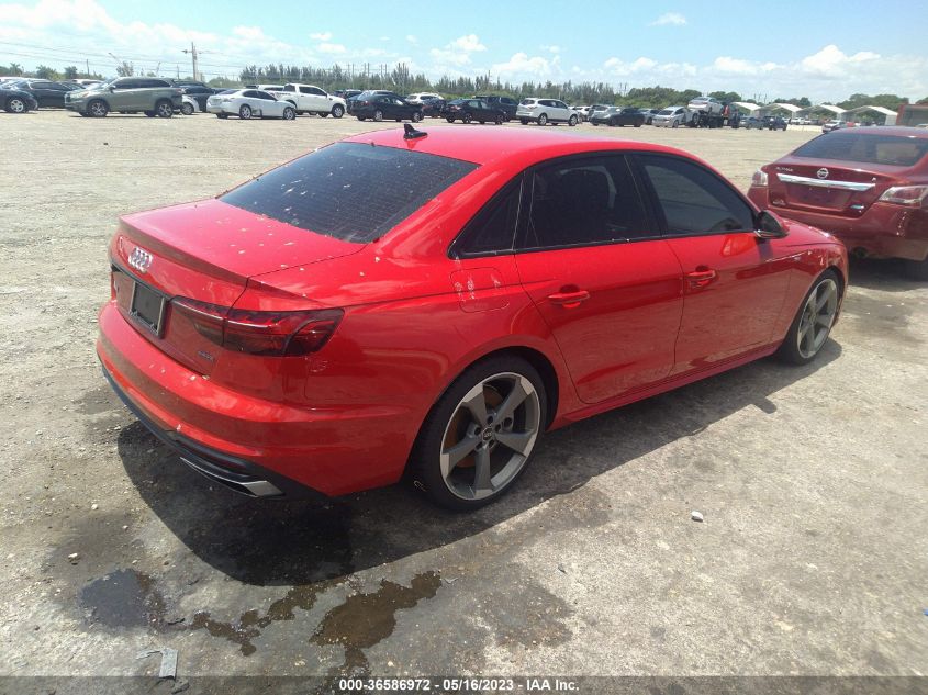 2021 AUDI A4 SEDAN S LINE PREMIUM PLUS - WAUEAAF43MN007310
