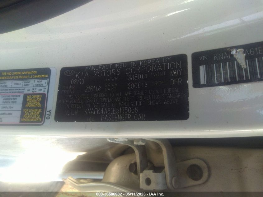 2014 KIA FORTE LX - KNAFK4A61E5135056