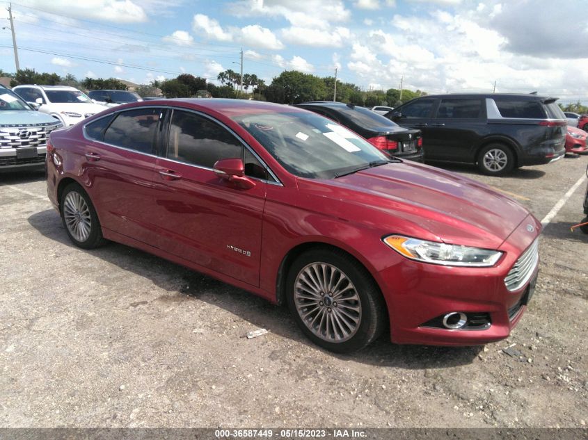 2013 FORD FUSION TITANIUM HYBRID - 3FA6P0RU1DR368954