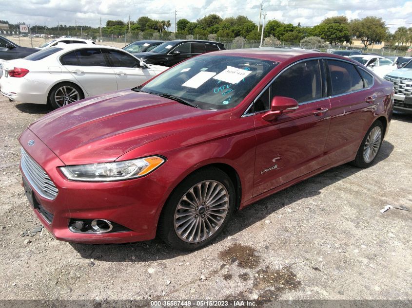 2013 FORD FUSION TITANIUM HYBRID - 3FA6P0RU1DR368954