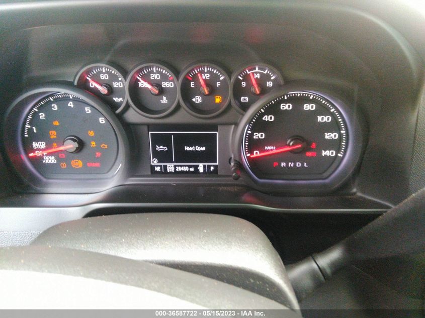 2021 CHEVROLET SILVERADO 1500 CUSTOM - 3GCPYBEK3MG463099