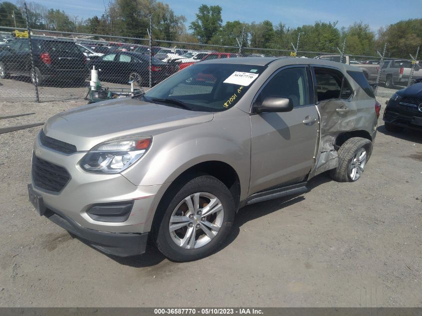 2016 CHEVROLET EQUINOX LS - 2GNALBEK3G1177021