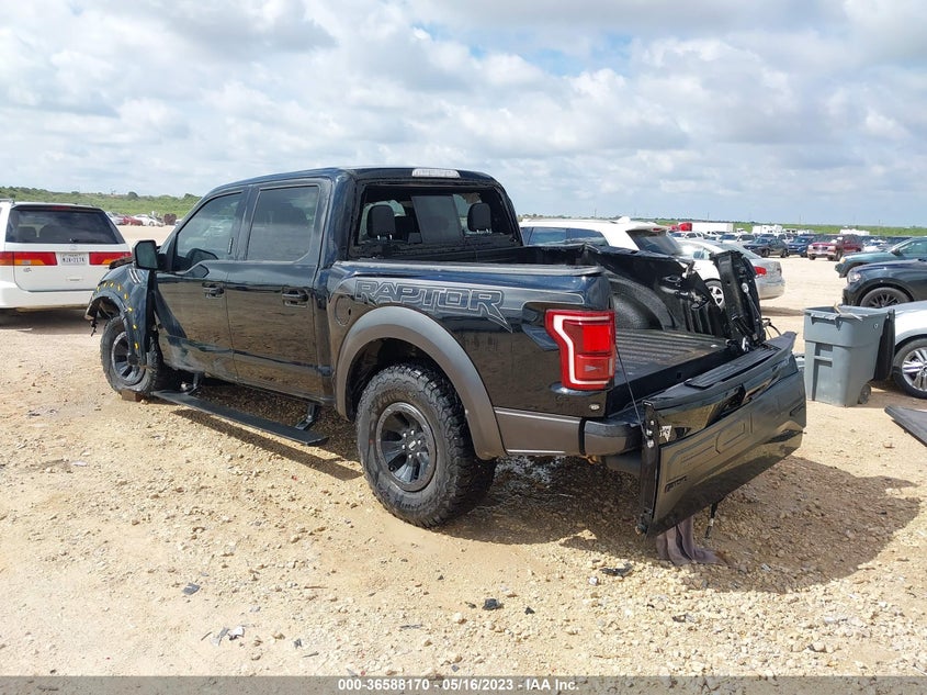 VIN 1FTFW1RG7JFE17595 2018 FORD F-150 RAPTOR