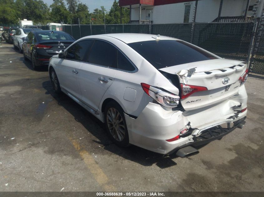 2015 HYUNDAI SONATA 2.4L LIMITED - 5NPE34AF8FH100463