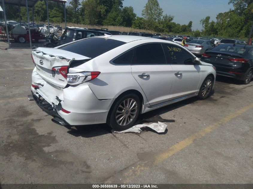 2015 HYUNDAI SONATA 2.4L LIMITED - 5NPE34AF8FH100463