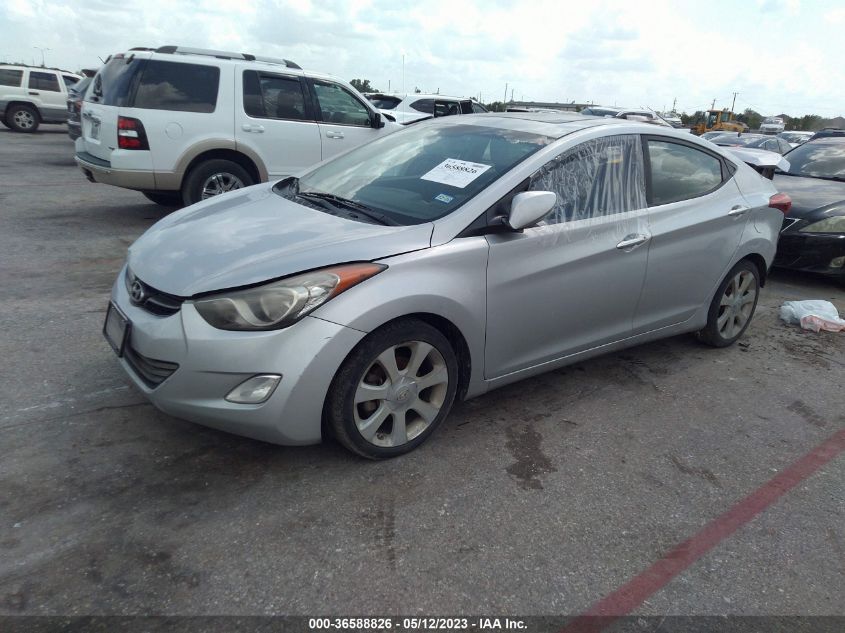 2013 HYUNDAI ELANTRA LIMITED - KMHDH4AE9DU675741
