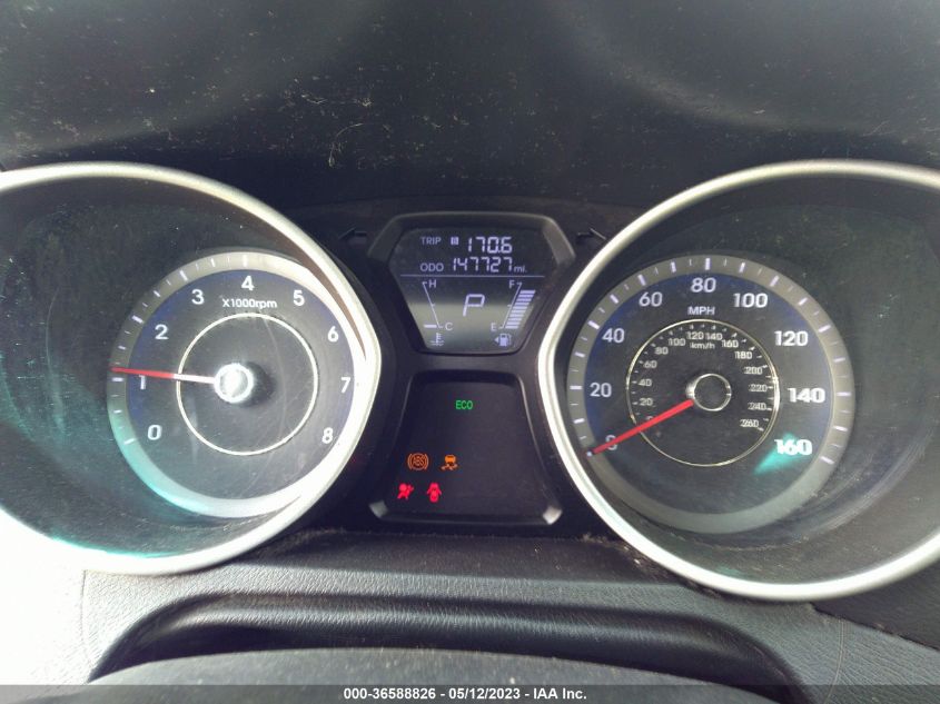 2013 HYUNDAI ELANTRA LIMITED - KMHDH4AE9DU675741