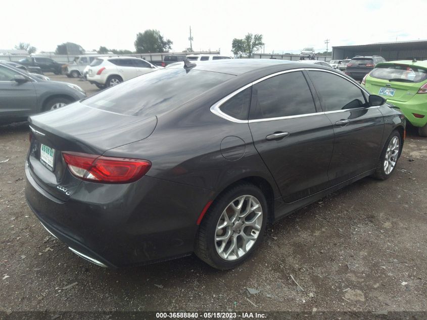 2016 CHRYSLER 200 C - 1C3CCCCG5GN122983
