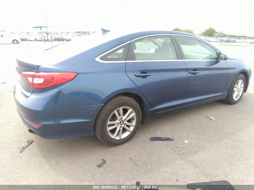 2015 HYUNDAI SONATA 2.4L SE - 5NPE24AF0FH150891