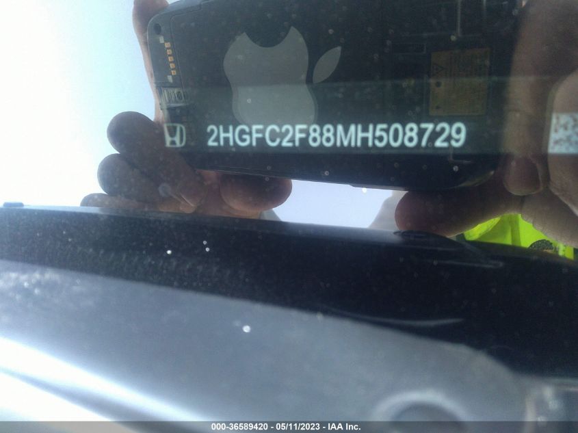 2021 HONDA CIVIC SEDAN SPORT - 2HGFC2F88MH508729