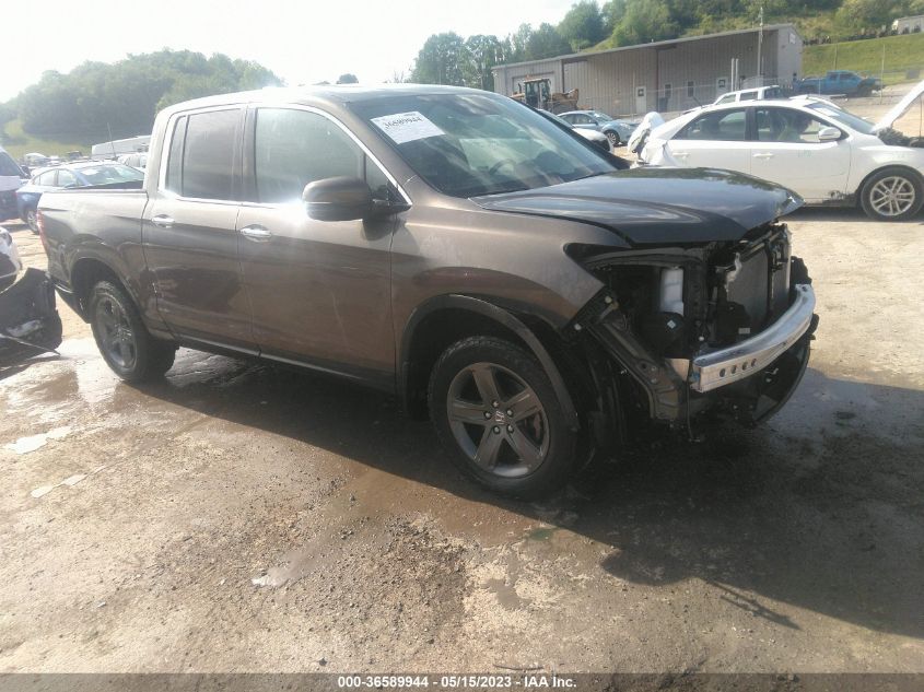 2021 HONDA RIDGELINE RTL-E - 5FPYK3F79MB023813