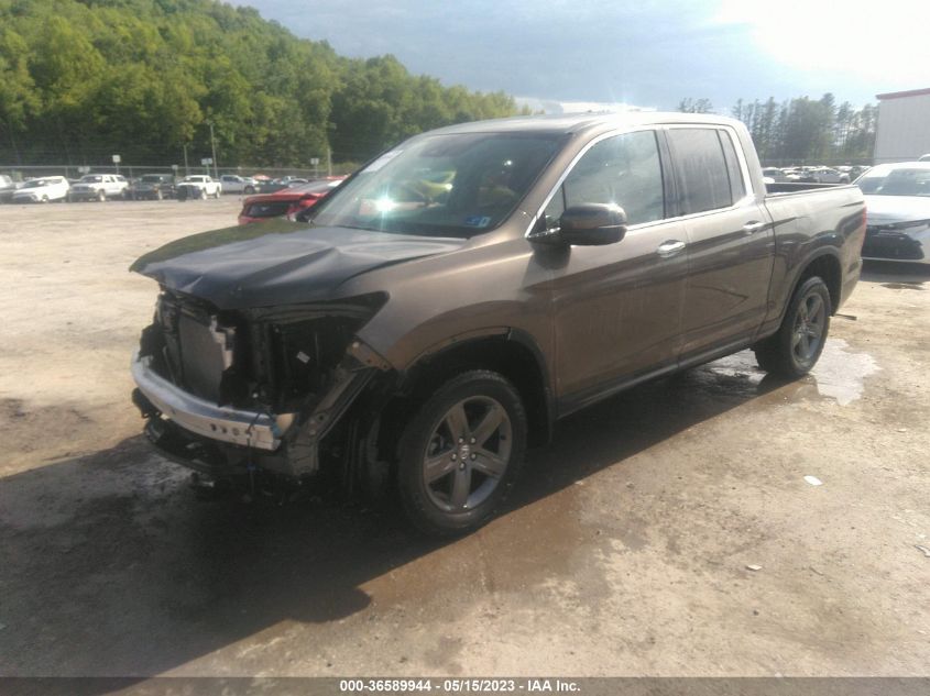 2021 HONDA RIDGELINE RTL-E - 5FPYK3F79MB023813