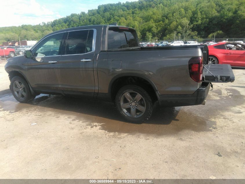 2021 HONDA RIDGELINE RTL-E - 5FPYK3F79MB023813
