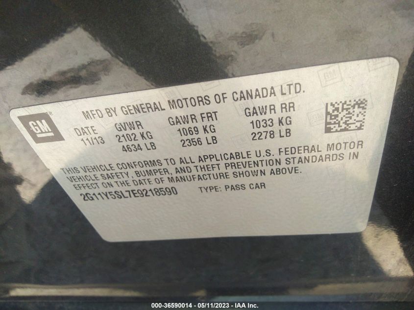 2014 CHEVROLET IMPALA LS - 2G11Y5SL7E9218590