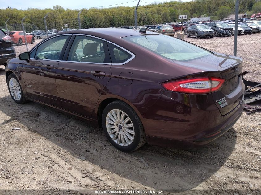 2013 FORD FUSION ENERGI SE LUXURY - 3FA6P0PU8DR383258