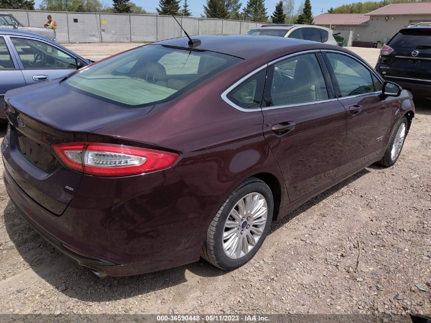 2013 FORD FUSION ENERGI SE LUXURY - 3FA6P0PU8DR383258