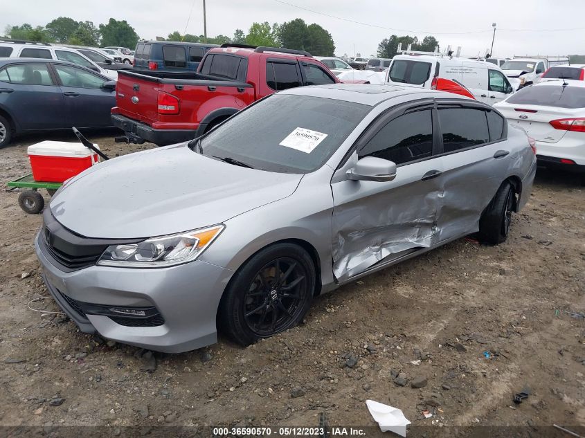 2016 HONDA ACCORD SEDAN EX-L - 1HGCR2F80GA215010