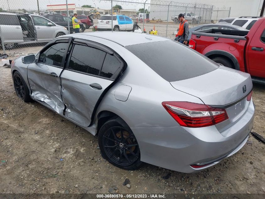 2016 HONDA ACCORD SEDAN EX-L - 1HGCR2F80GA215010