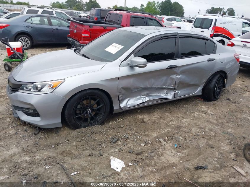 2016 HONDA ACCORD SEDAN EX-L - 1HGCR2F80GA215010