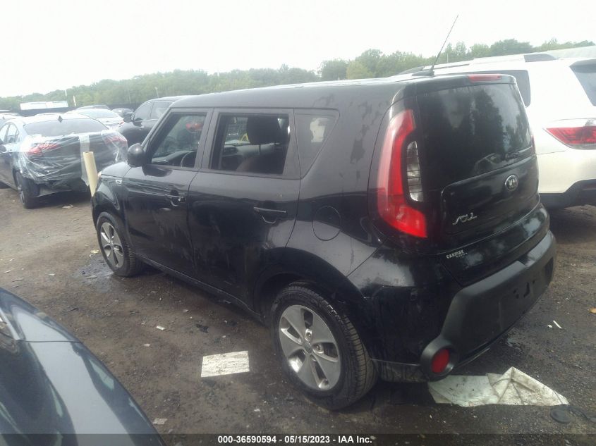 2015 KIA SOUL BASE - KNDJN2A23F7809638