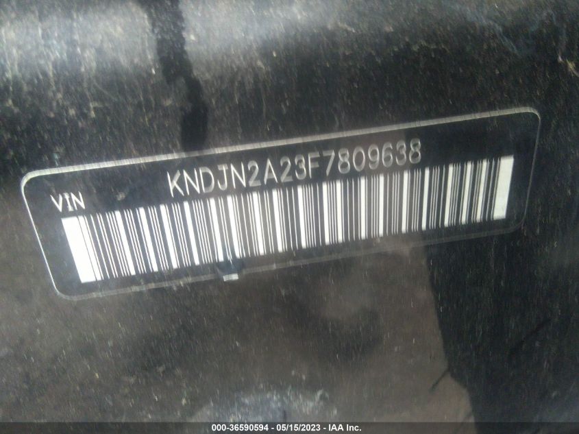 2015 KIA SOUL BASE - KNDJN2A23F7809638