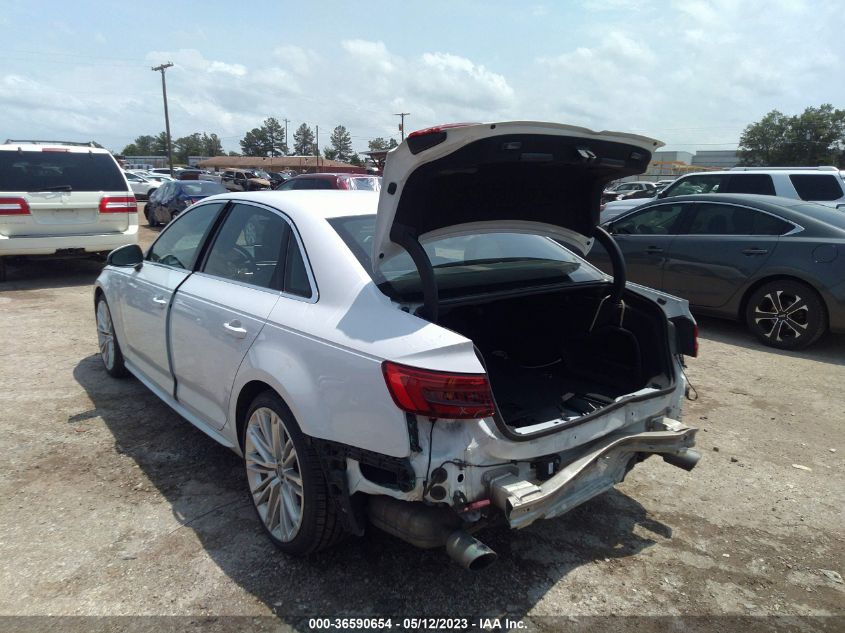 2017 AUDI A4 PREMIUM PLUS - WAUENAF40HNO12104