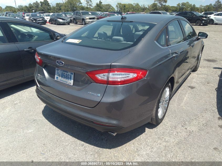 2014 FORD FUSION S HYBRID - 3FA6P0UU6ER368697