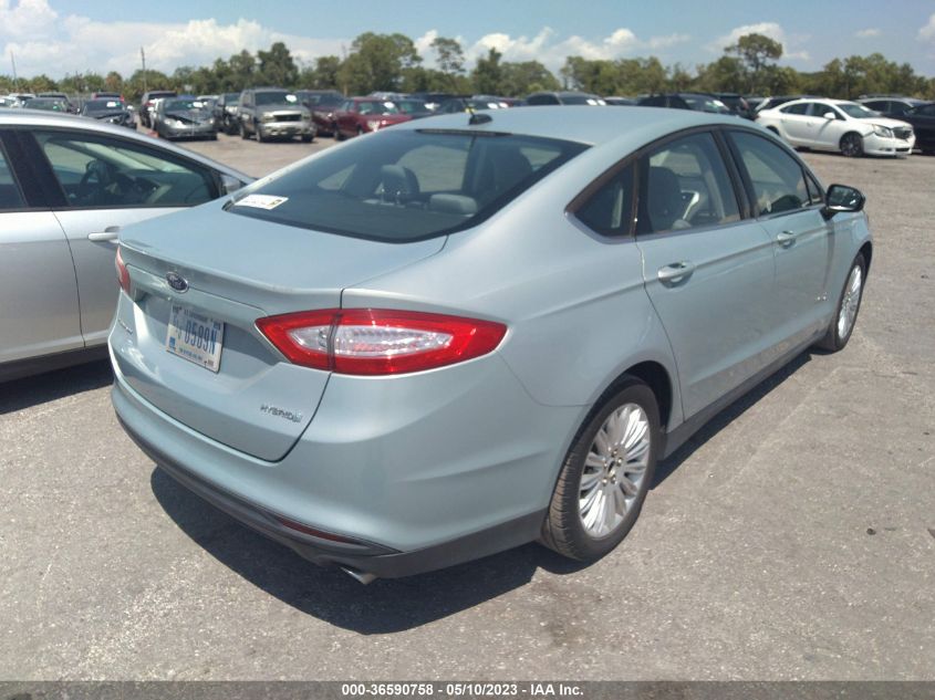 2014 FORD FUSION S HYBRID - 3FA6P0UU0ER368694