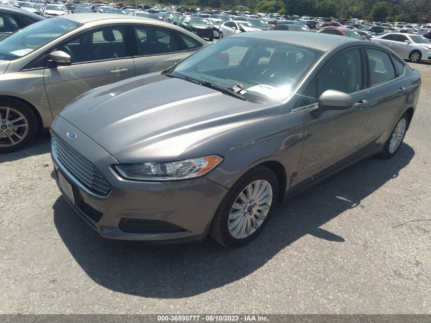 2014 FORD FUSION S HYBRID - 3FA6P0UU8ER368698