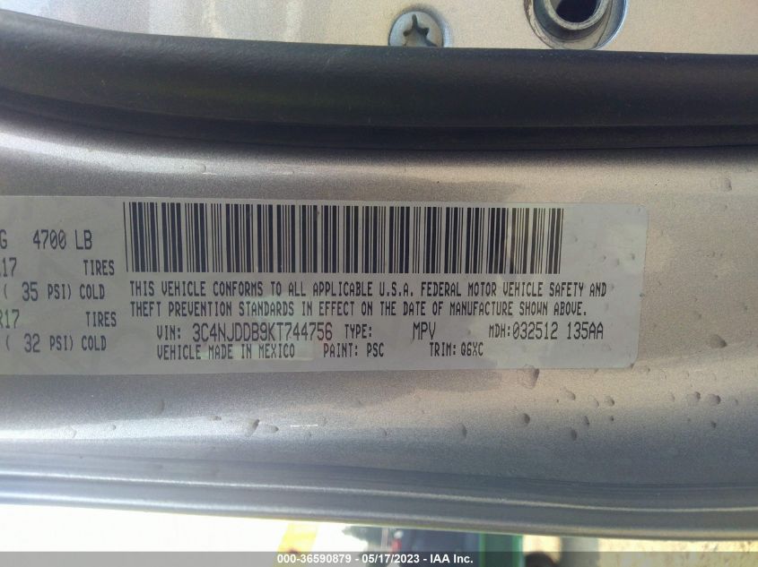 2019 JEEP COMPASS TRAILHAWK - 3C4NJDDB9KT744756