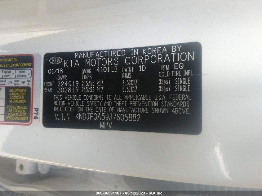 2018 KIA SOUL + - KNDJP3A59J7605882