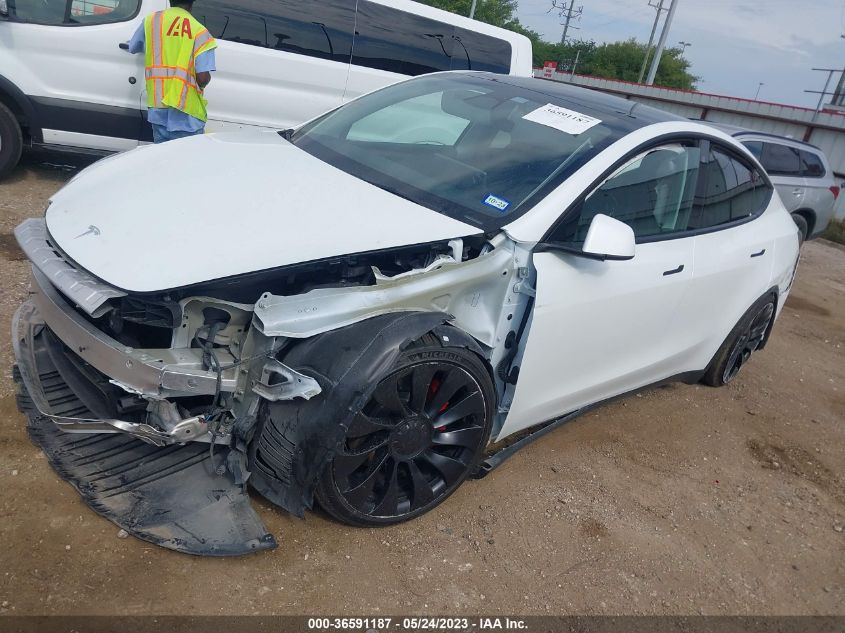 2022 TESLA MODEL Y PERFORMANCE - 7SAYGDEF1NF544618
