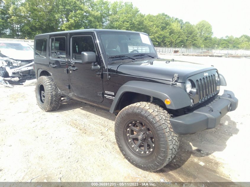 2014 JEEP WRANGLER UNLIMITED SPORT - 1C4BJWDG4EL137920