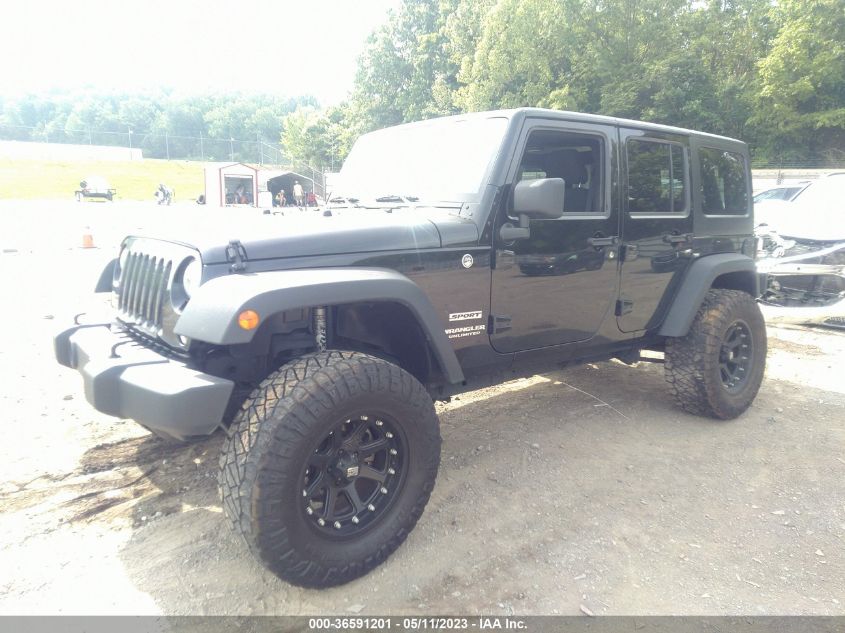 2014 JEEP WRANGLER UNLIMITED SPORT - 1C4BJWDG4EL137920