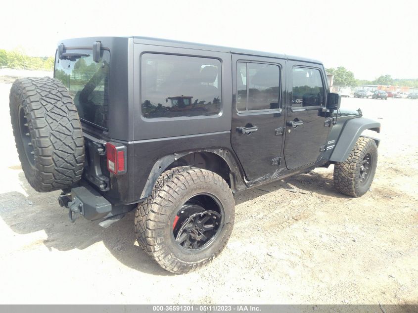 2014 JEEP WRANGLER UNLIMITED SPORT - 1C4BJWDG4EL137920