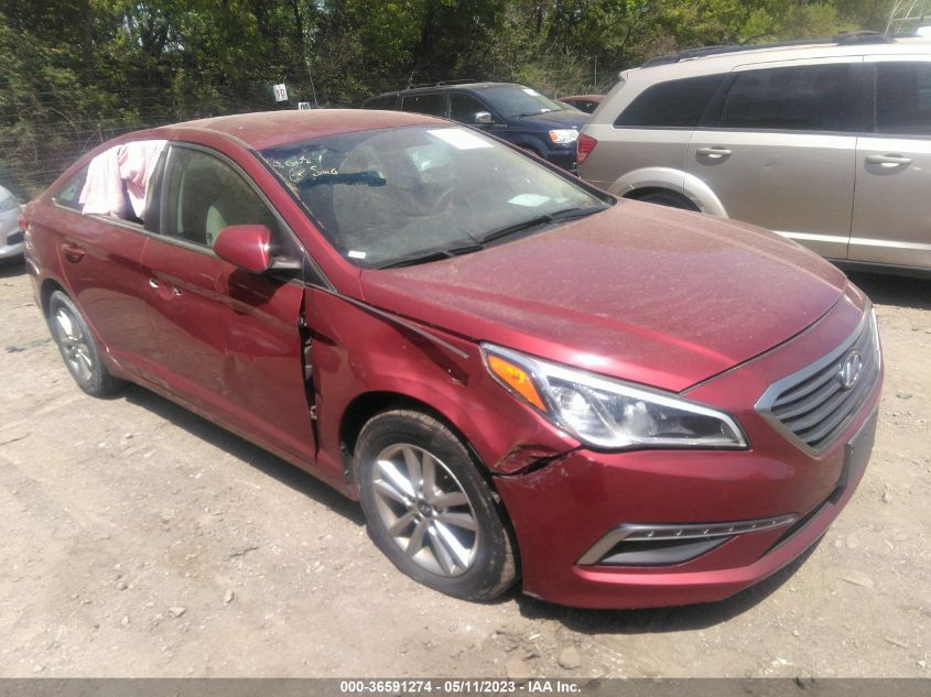 2015 HYUNDAI SONATA 2.4L SE - 5NPE24AF0FH010498