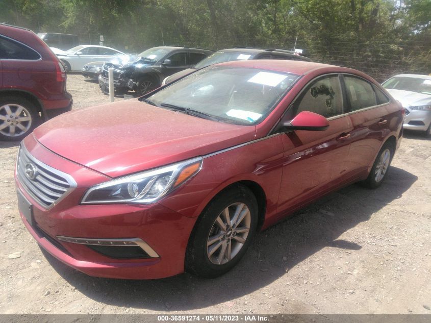 2015 HYUNDAI SONATA 2.4L SE - 5NPE24AF0FH010498