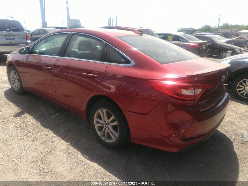 2015 HYUNDAI SONATA 2.4L SE - 5NPE24AF0FH010498