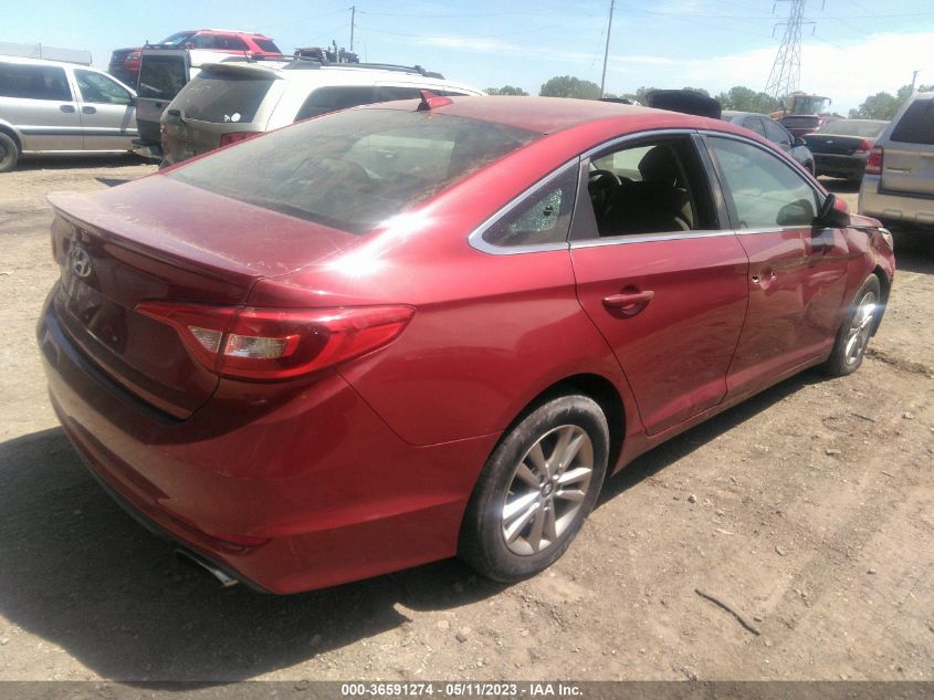 2015 HYUNDAI SONATA 2.4L SE - 5NPE24AF0FH010498