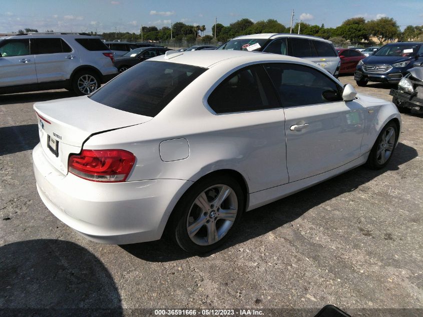 2013 BMW 1 SERIES 128I - WBAUP7C55DVP25175