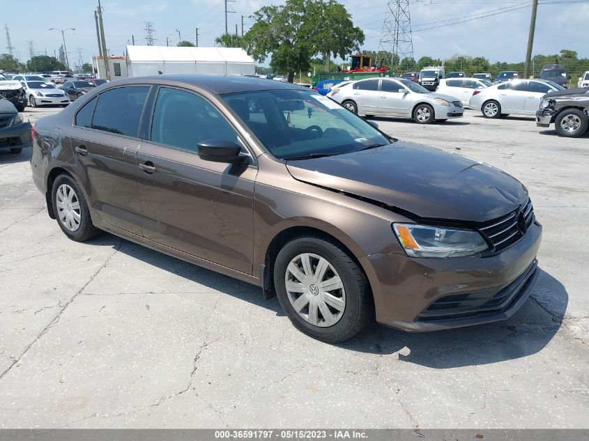 2015 VOLKSWAGEN JETTA SEDAN 2.0L S W/TECHNOLOGY - 3VW2K7AJ0FM277706