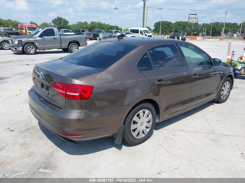 2015 VOLKSWAGEN JETTA SEDAN 2.0L S W/TECHNOLOGY - 3VW2K7AJ0FM277706
