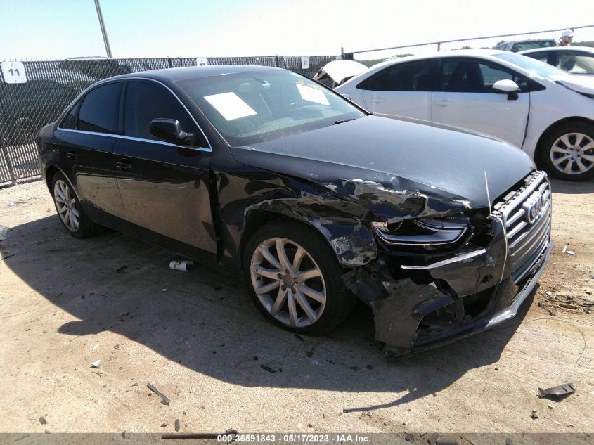 2013 AUDI A4 PREMIUM PLUS - WAUEFAFL8DN036519